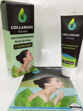 Купить Восстанавливающая маска для лица с коллагеном Collamask (Колламаск) оптом от 10 шт Купить Восстанавливающая маска для лица с коллагеном Collamask (Колламаск) оптом от 10 шт