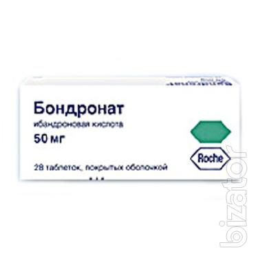 Бондронат табл. п/о 50 мг 28 Бондронат табл. п/о 50 мг 28