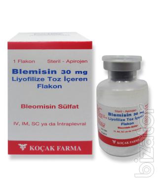 Блемицин пор. д/ин. 15 мг 1 (Kocak Pharma) Турция Блемицин пор. д/ин. 15 мг 1 (Kocak Pharma) Турция