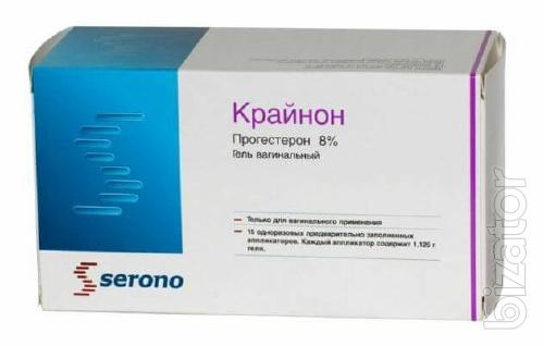 Крайнон (Кринон) гель вагинальный 90мг/доза №15, Великобритания Крайнон (Кринон) гель вагинальный 90мг/доза №15, Великобритания