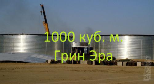 Резервуар на 1000 кубов для жидкости, емкость 1000 куб. м Резервуар на 1000 кубов для жидкости, емкость 1000 куб. м