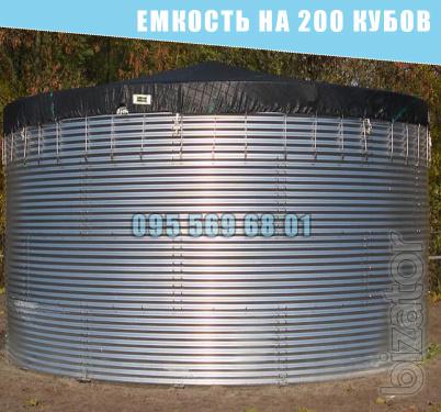 Емкость на 200 кубов для воды, КАС, патоки, резервуар 200 куб.м. Емкость на 200 кубов для воды, КАС, патоки, резервуар 200 куб.м.