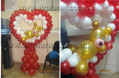 Balloons, gifts of balls, balloons delivery Kyiv and region, making balloons, decoration banquets 