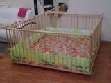 wooden playpen with gate 1.6 x