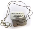 imitation of the army dogtags