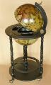 Globe bars, kitchen tables on wheels. 