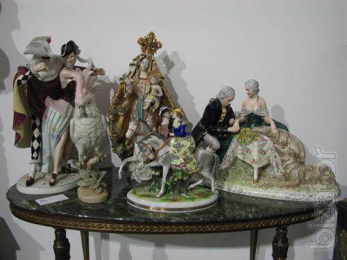 Restoration of ceramics and porcelain sculptures, figurines, Souvenirs, vases, sculptures. 