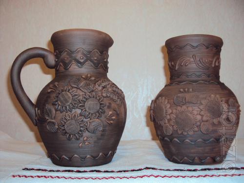 Ceramic (clay)handmade ware. 