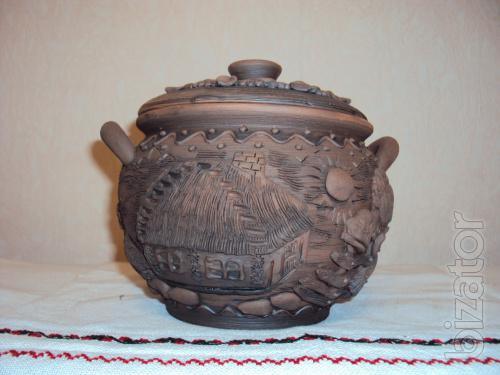 Ceramic (clay)handmade ware. 