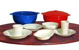 Plastic reusable utensils for hot and Ho