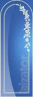 Mirror with sandblasted pattern to order Kiev 