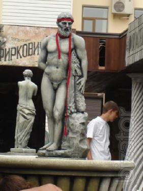 Sculpture from plaster, fiberglass, artificial and natural stone 