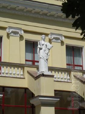 Sculpture from plaster, fiberglass, artificial and natural stone 