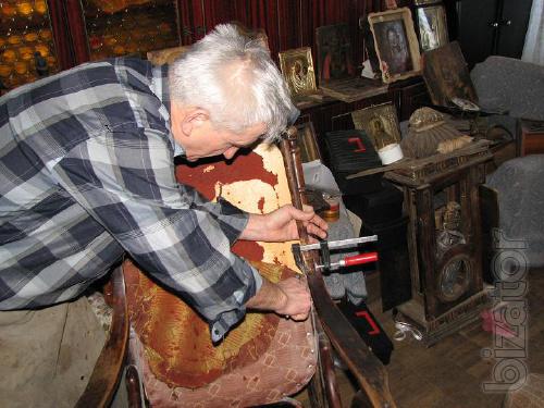 Professional restoration of antique furniture. 