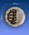 Mirror with sandblasted pattern to order Kiev 
