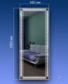 Mirror with sandblasted pattern to order Kiev 
