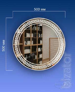 Mirror with sandblasted pattern to order Kiev 