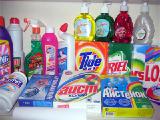 Household chemicals, household goods.