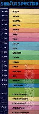 Colored paper for copiers 