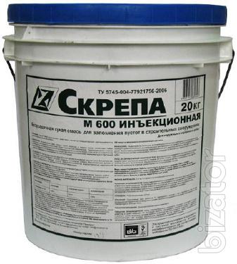 Скрепа инъекционная М600 - для заполнения пустот в бетонных конструкциях Скрепа инъекционная М600 - для заполнения пустот в бетонных конструкциях