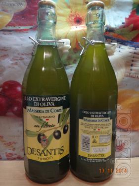 The unfiltered olive oil Olio Extra virgin Desantis 1l - (Italy) 