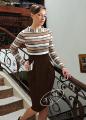 Knitted dress. A great choice. 