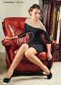 Knitted dress. A great choice. 