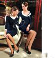 Knitted dress. A great choice. 