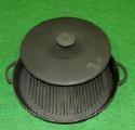 Grilled. Cast iron grill pan inexpensive. cod.
