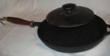 Grilled. Cast iron grill pan inexpensive. cod. 