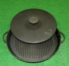 Grilled. Cast iron grill pan inexpensive. cod. 