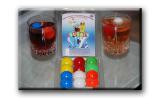 Offer reusable ice TM “Bubble ice” (beverage coolers)