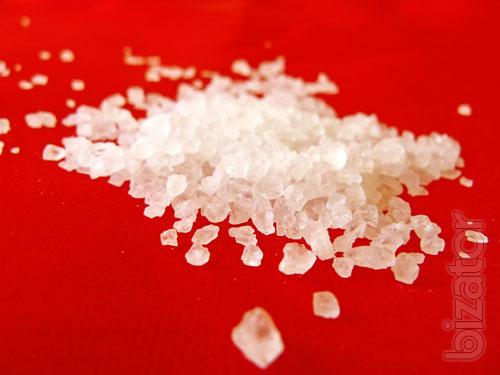 Technical salt, a mixture of sand, salt, reagents "Bishofit" 