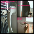Child lock on the window, protection from opening Windows children, handle with lock on the window, Poland, Germany, Turkey 