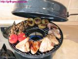 Frying pan for cooking barbecue 
