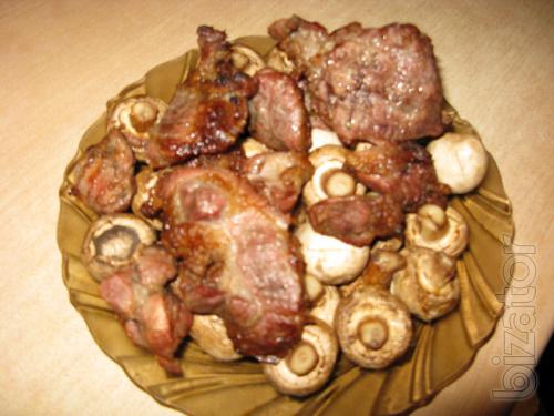 Frying pan for cooking barbecue 