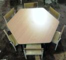 Chairs and tables for kindergarteners