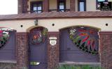 address plaque, a plaque on the house, DOMO