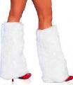 Fur leg warmers on her feet, in stock, free shipping 