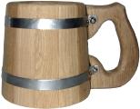 Wooden mugs (oak) 0.5 L. 