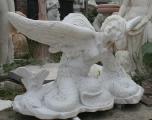 Park sculpture of marble, travertine, granite. Garden sculpture Kiev.