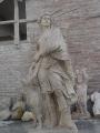 Park sculpture of Diana the huntress . Mat