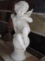 The Sculpture Of The Angel. White marble