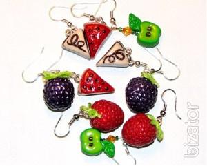 Jewellery handmade from polymer clay 