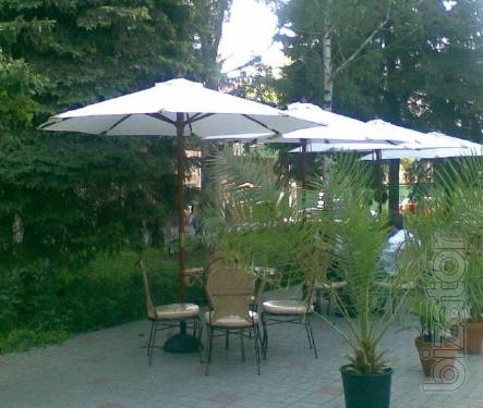 Wooden umbrella "DE LUXE" 