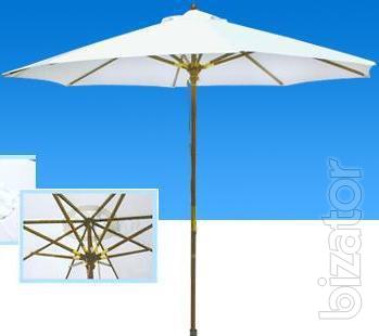 Wooden umbrella "DE LUXE" 