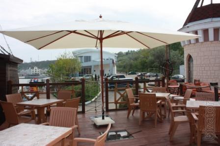 Wooden umbrella "PRAGUE" 