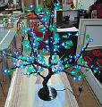 Led tree "Sakura" green-blue, 80cm 