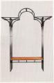 Arch garden with a bench 302 for flowers and plants