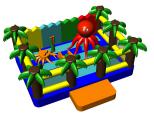 Inflatable rides. Trampolines. The slides. Trampoline systems.50% discount 